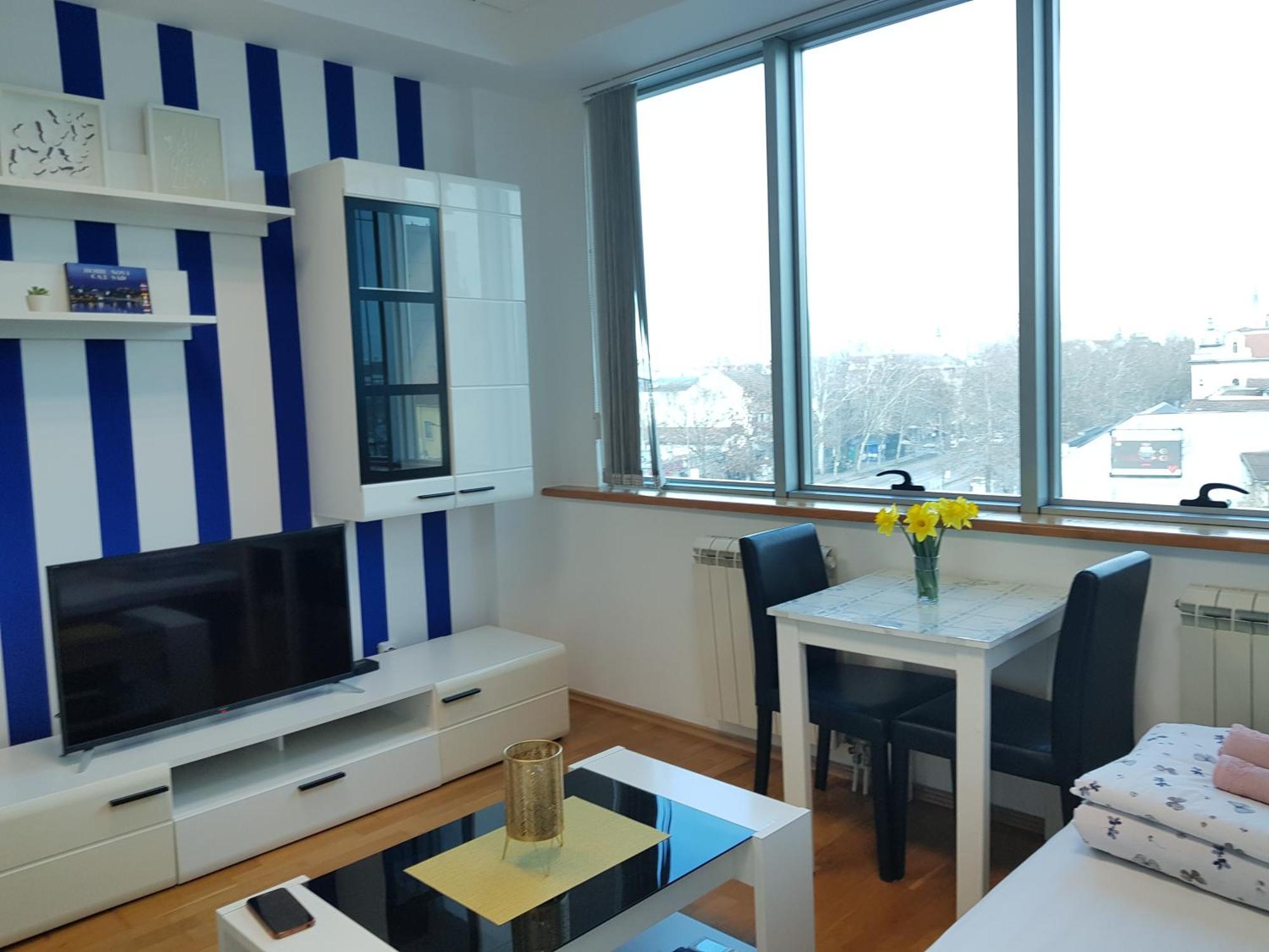 Central Apartment With 24-7 Building Security Novi Sad Buitenkant foto